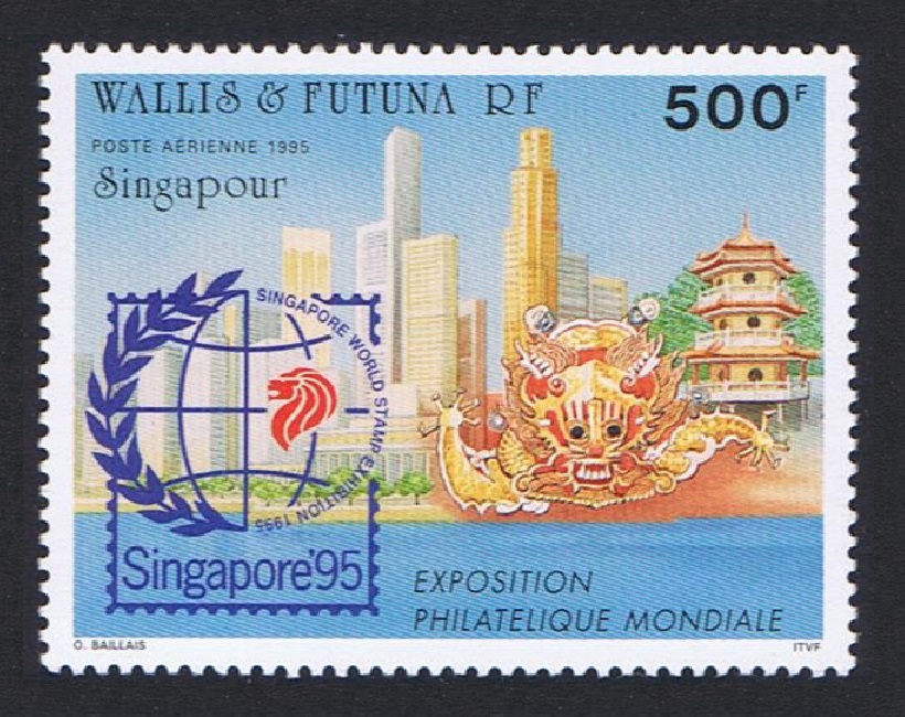 Wallis and Futuna &#39;Singapore 95&#39; International Stamp Exhibition 1995 MNH SG#665 Sc#C185