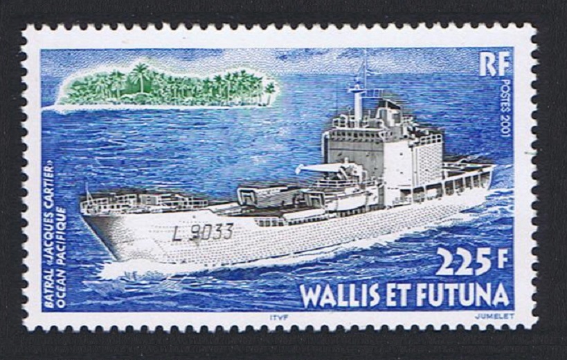 Wallis and Futuna &#39;Jacques Cartier&#39; Landing Ship 2001 MNH SG#773 Sc#537