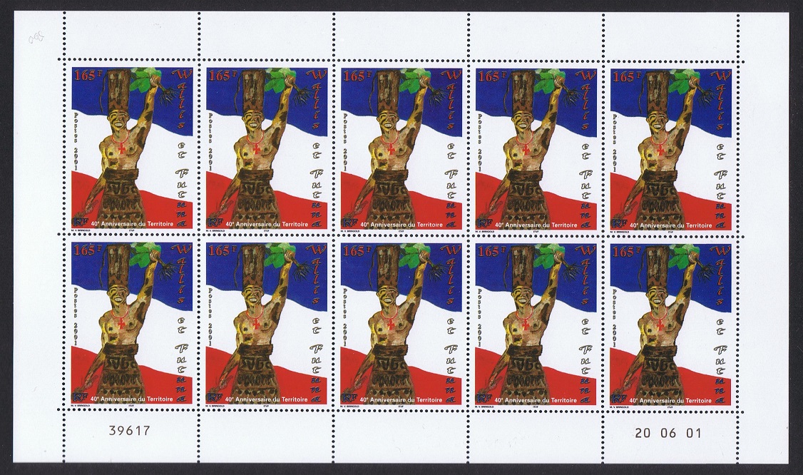 Wallis and Futuna French Overseas Territory Status Full Sheet 2001 MNH SG#783 Sc#541