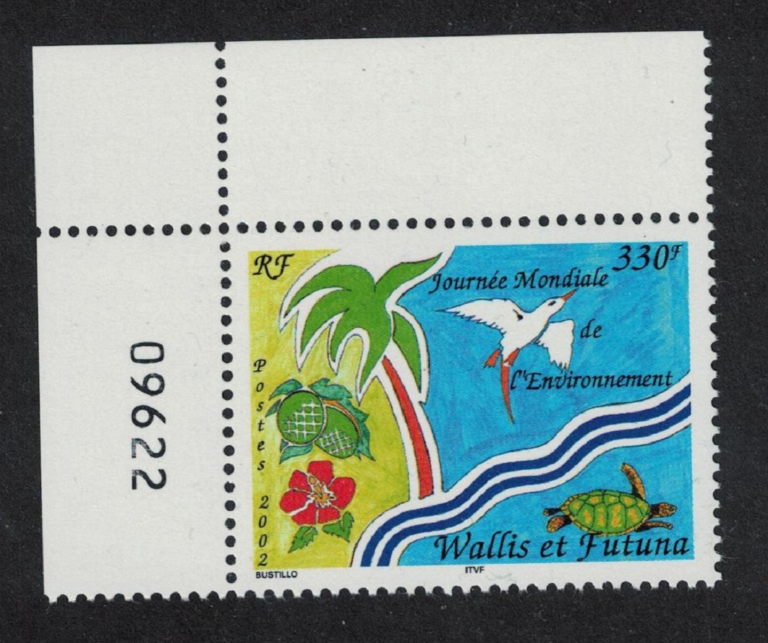 Wallis and Futuna Birds World Environment Day Corner Number 2002 MNH SG#799 Sc#553