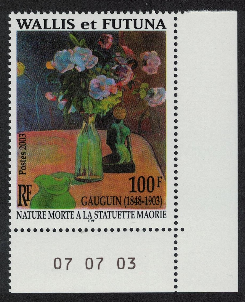 Wallis and Futuna &#39;Still-life&#39; Painting by Gauguin Corner Date 2003 MNH SG#837 Sc#572