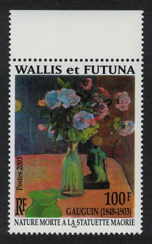 Wallis and Futuna &#39;Still-life with Maori Statue&#39; Painting by Gauguin 2003 MNH SG#837 Sc#572