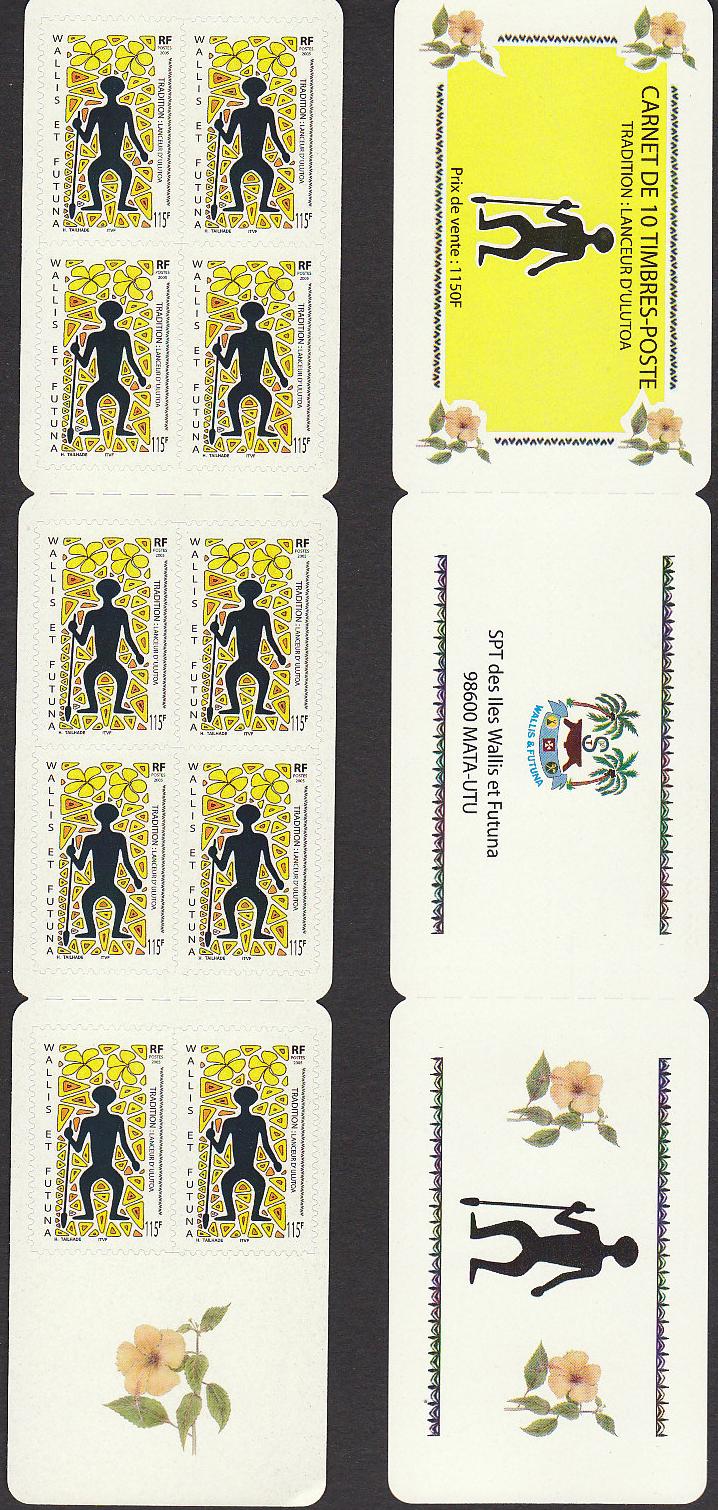 Wallis and Futuna Ulutoa Thrower Hibiscus Flower Booklet FOLDED 2005 MNH SG#877 MI#909 Sc#605a