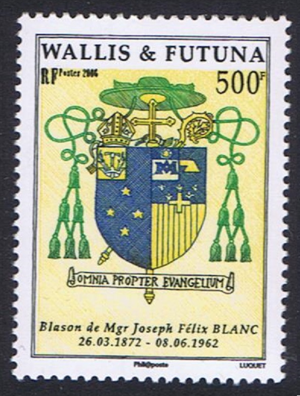 Wallis and Futuna Coat of Arms of His Eminence Joseph Felix Blanc 2006 MNH SG#901