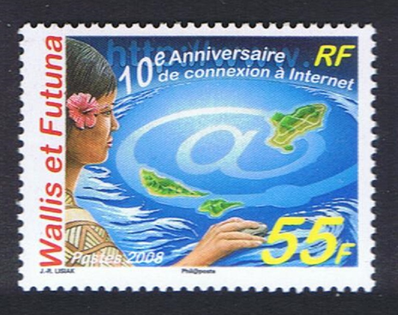 Wallis and Futuna 10 Years of Internet Connection - ADSL 2008 MNH SG#928