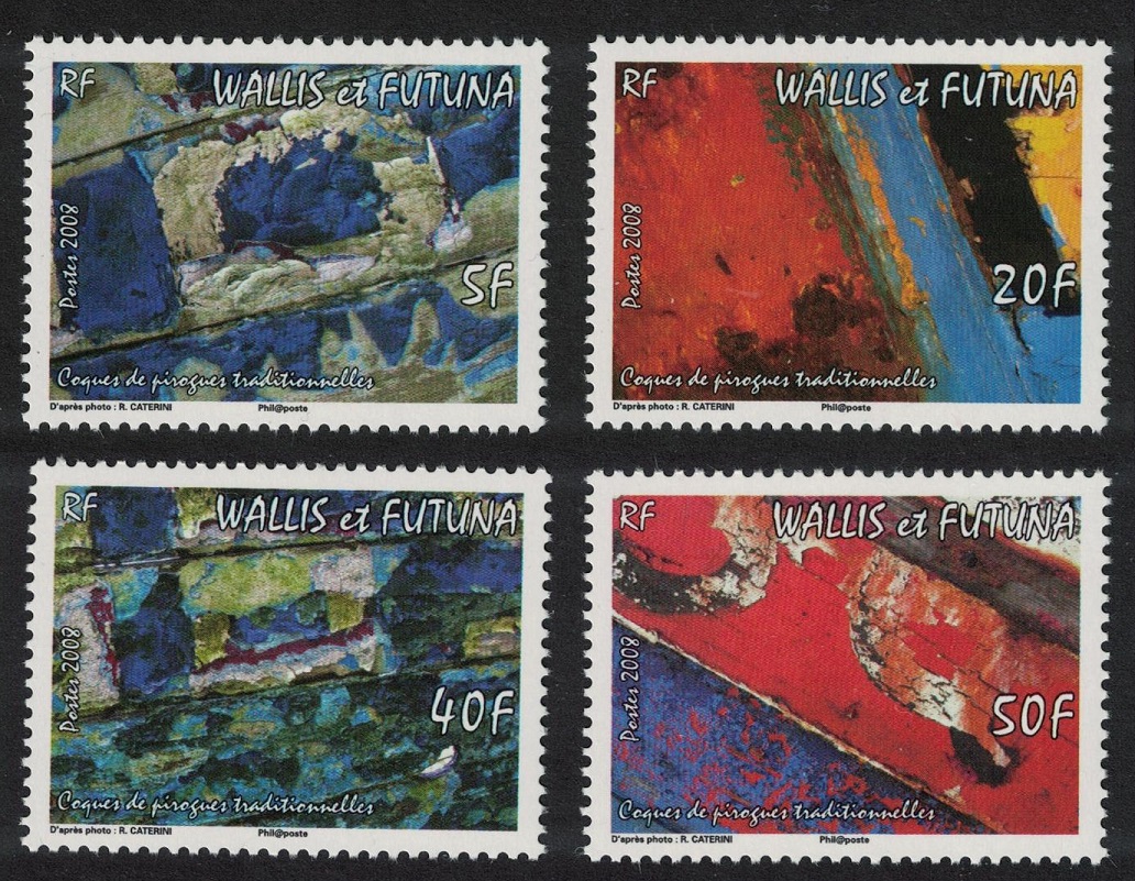 Wallis and Futuna Hulls of Traditional Canoes 4v 2008 MNH SG#942-945