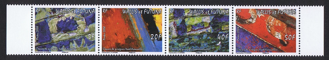 Wallis and Futuna Hulls of Traditional Canoes strip of 4v 2008 MNH SG#942-945