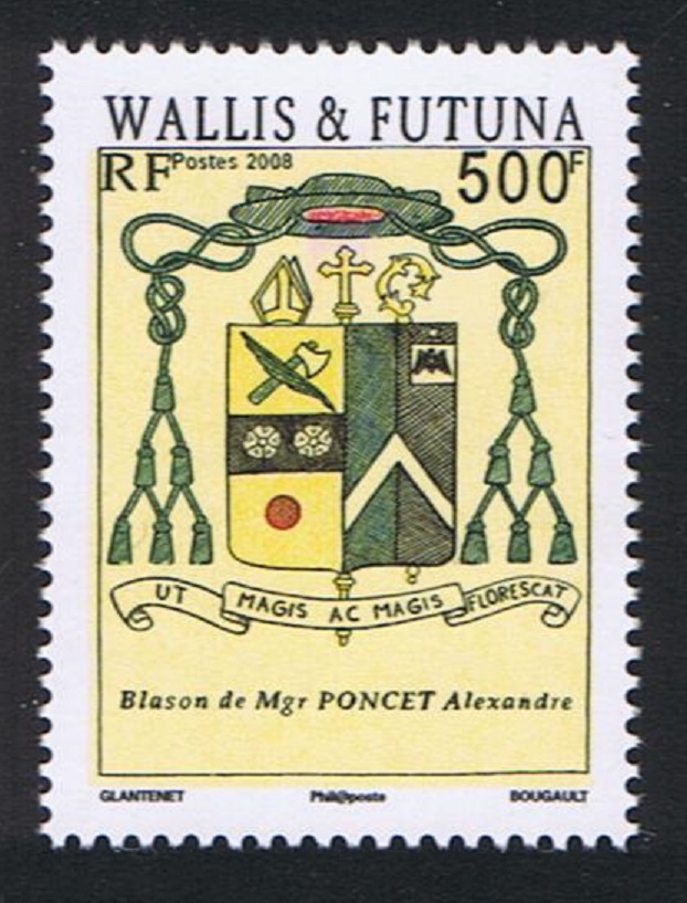 Wallis and Futuna Coat of Arms of Bishop Alexande Poncet 2008 MNH SG#947