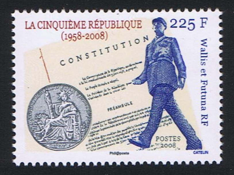 Wallis and Futuna General de Gaulle and Constitution 2008 MNH SG#951