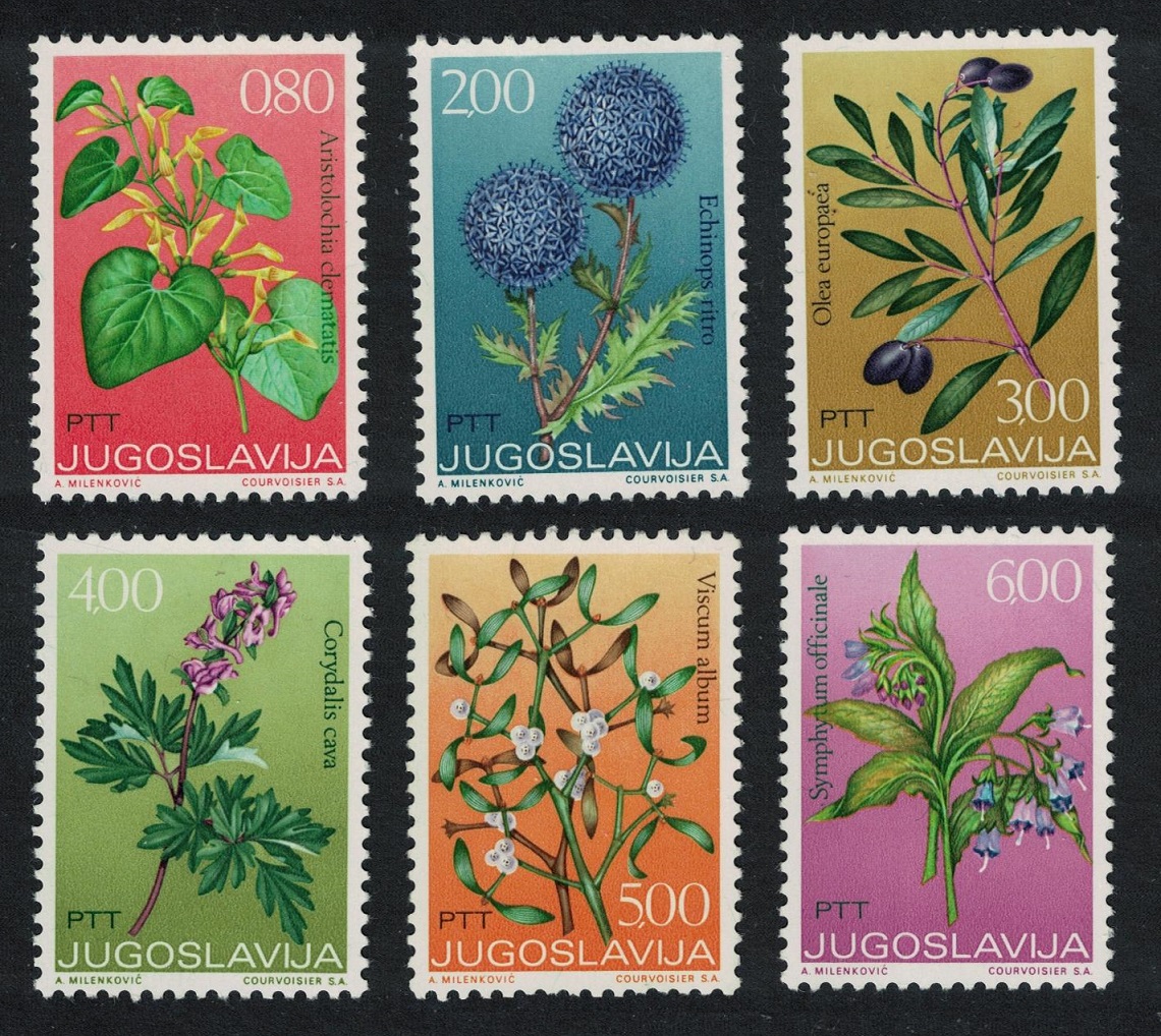 Yugoslavia Medicinal Plants Flowers 6v 1973 MNH SG#1555-1560