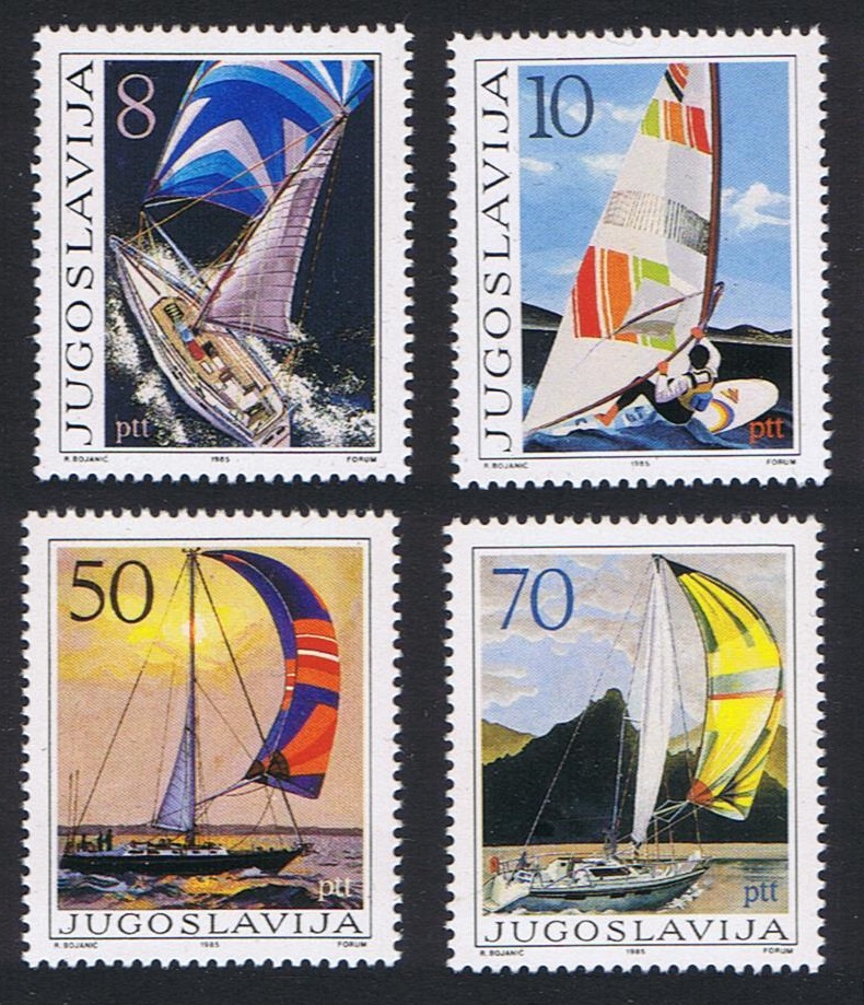 Yugoslavia Nautical Tourism 4v 1985 MNH SG#2225-2228 Sc#1743-1746