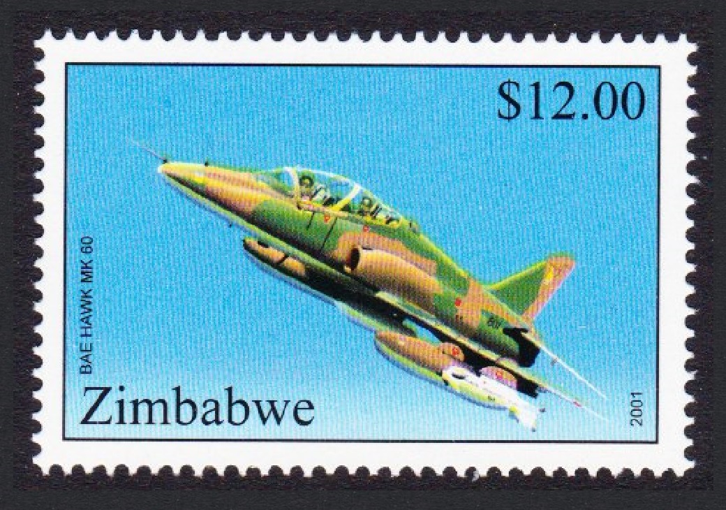 Zimbabwe BAE Hawk MK Aircraft 60 $12 2001 MNH SG#1045 Sc#876